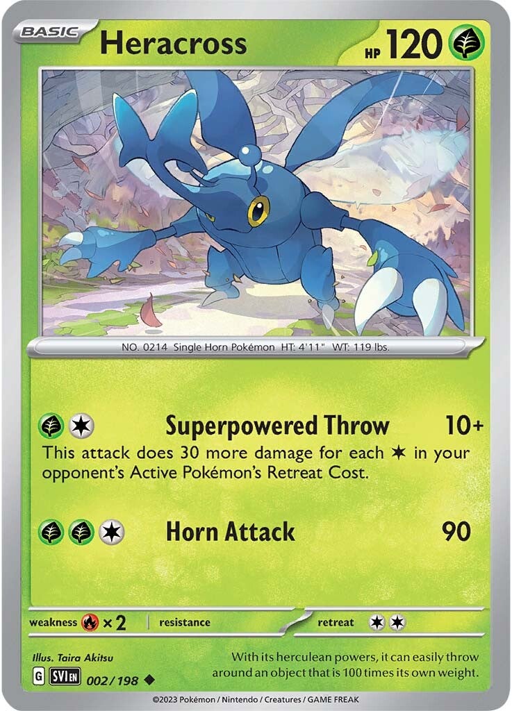 Heracross (002/198) [Scarlet & Violet: Base Set] | Good Games Morley