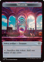 Elemental (0003) // Treasure Double-Sided Token [Secrets of Strixhaven Tokens] | Good Games Morley