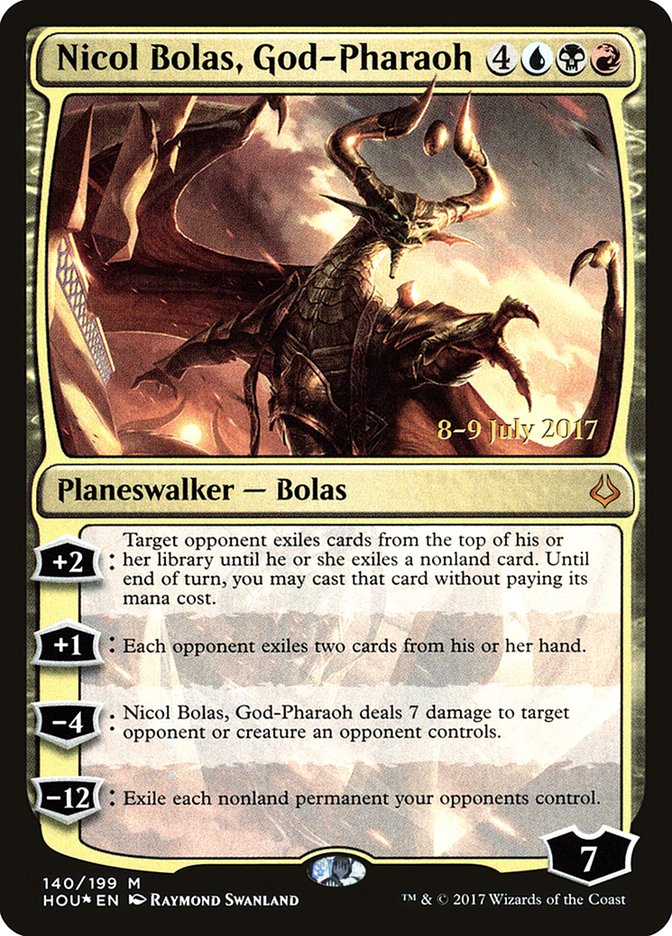 Nicol Bolas, God-Pharaoh [Hour of Devastation Prerelease Promos] | Good Games Morley