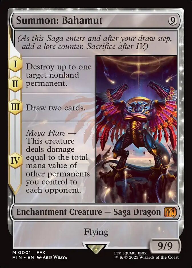 Summon: Bahamut 1/309 (FINAL FANTASY)  - Foil | Good Games Morley