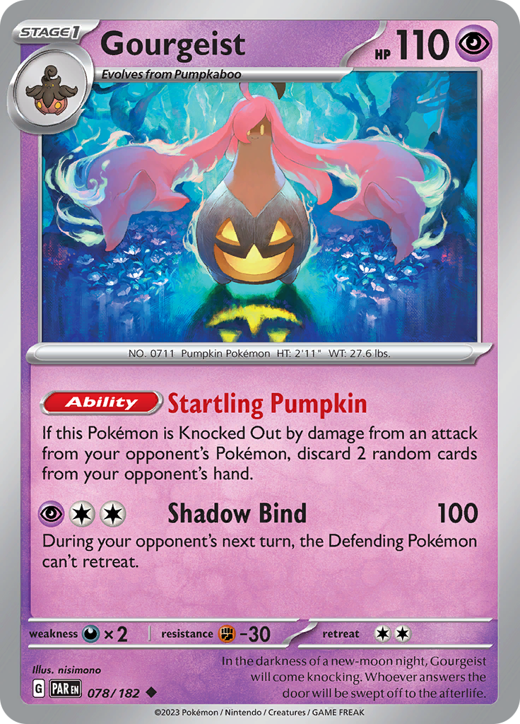 Gourgeist (078/182) [Scarlet & Violet: Paradox Rift] | Good Games Morley