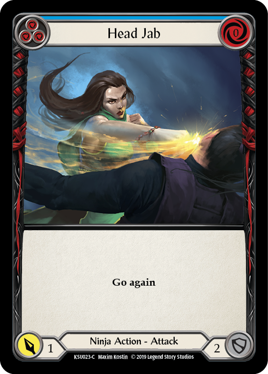 Head Jab (Blue) [KSU023-C] (Katsu Hero Deck)  1st Edition Normal | Good Games Morley