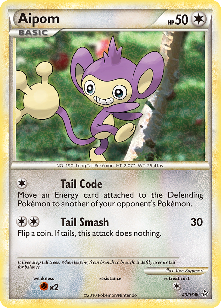 Aipom (43/95) [HeartGold & SoulSilver: Unleashed] | Good Games Morley