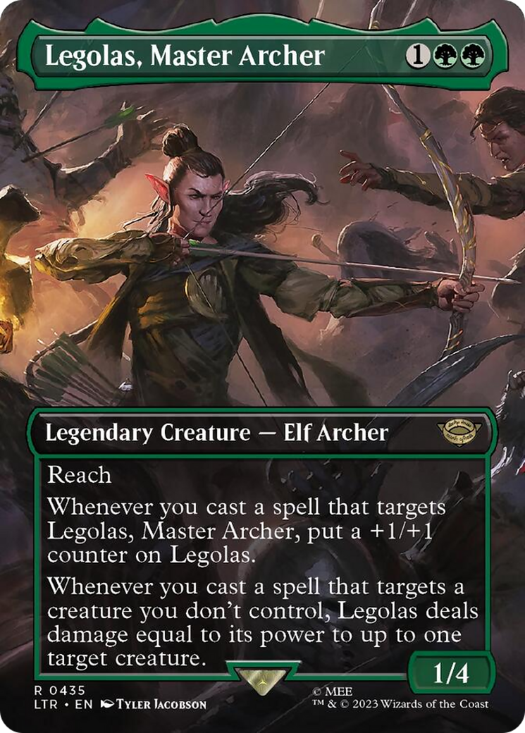 Legolas, Master Archer (Borderless Alternate Art) [The Lord of the Rings: Tales of Middle-Earth] | Good Games Morley