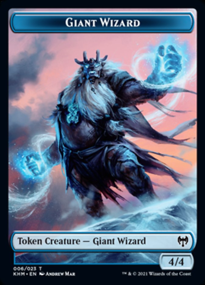 Giant Wizard Token [Kaldheim Tokens] | Good Games Morley