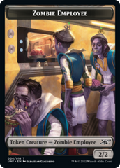 Zombie Employee // Balloon Double-Sided Token [Unfinity Tokens] | Good Games Morley