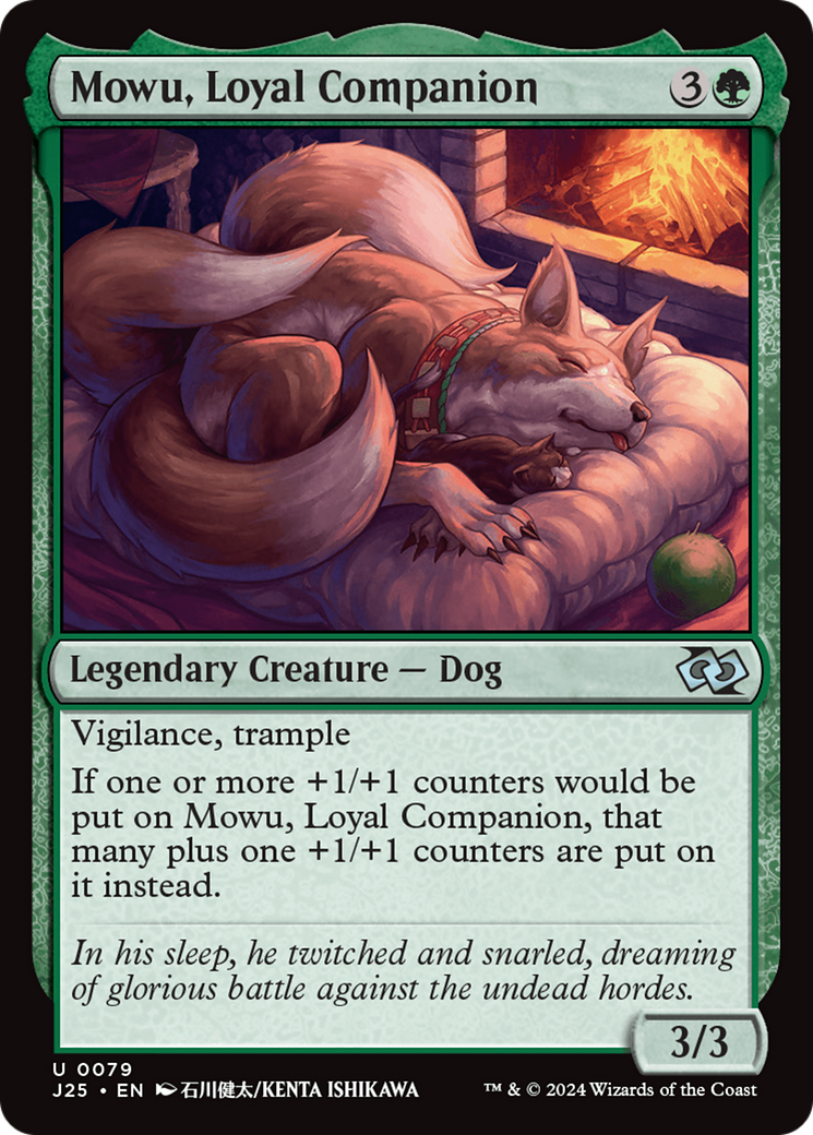 Mowu, Loyal Companion (Anime) [Foundations Jumpstart] | Good Games Morley