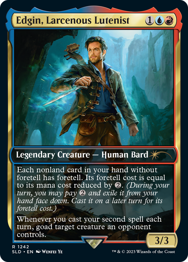 Edgin, Larcenous Lutenist [Secret Lair Drop Series] | Good Games Morley