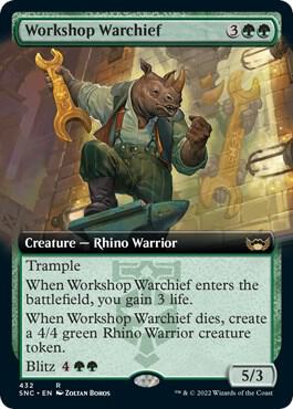 Workshop Warchief Extended Art 432/281 (Streets of New Capenna)  | Good Games Morley