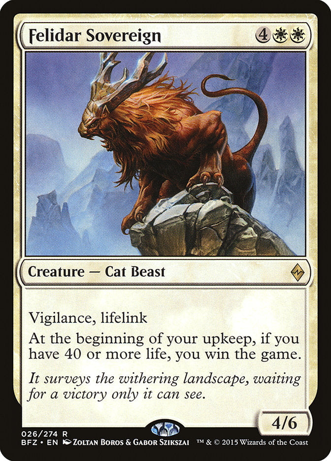Felidar Sovereign 26 (Battle for Zendikar)  | Good Games Morley