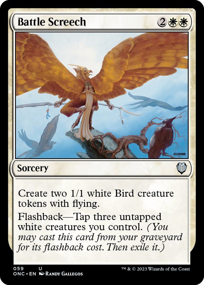 Battle Screech 59/28 (Commander: Phyrexia: All Will Be One)  | Good Games Morley