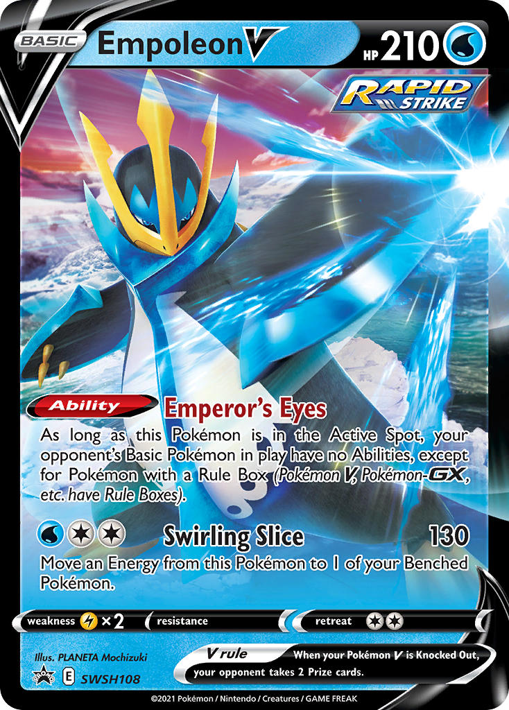 Empoleon V (SWSH108) [Sword & Shield: Black Star Promos] | Good Games Morley