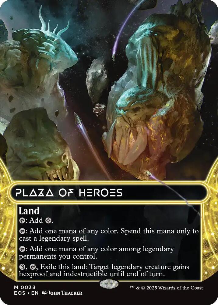 Plaza of Heroes  33/45 (Edge of Eternities: Stellar Sights)  - Borderless | Good Games Morley