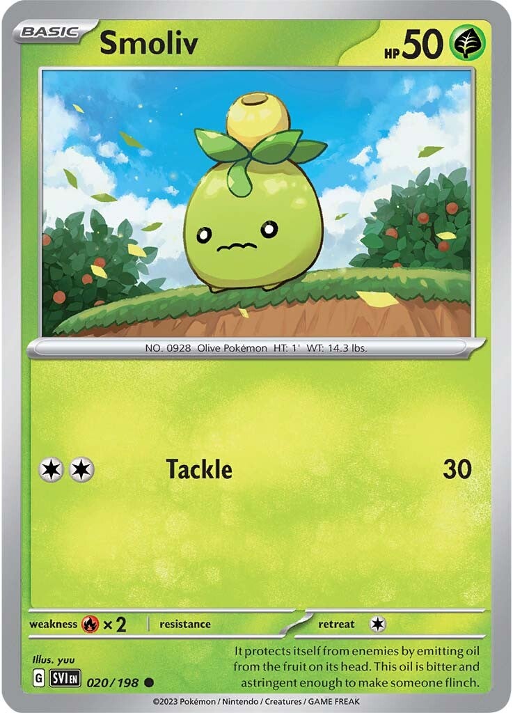 Smoliv (020/198) [Scarlet & Violet: Base Set] | Good Games Morley
