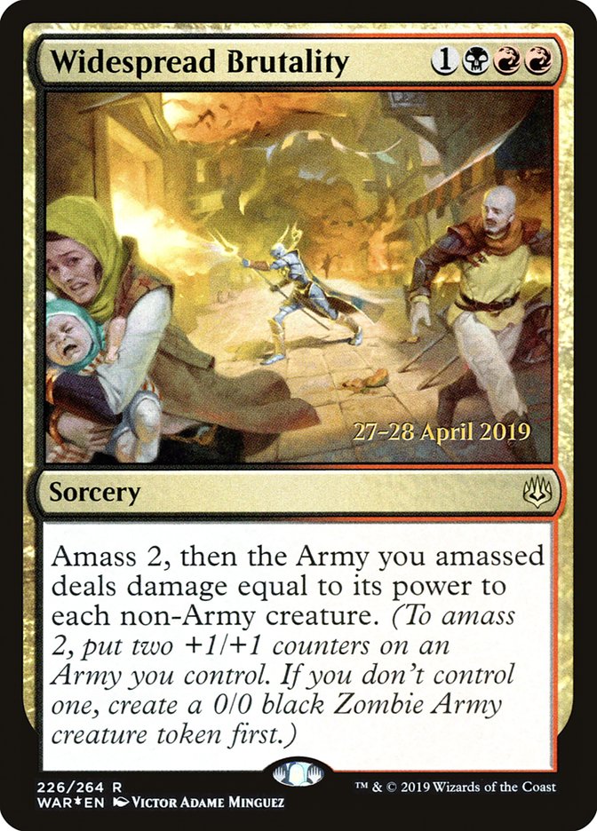 Widespread Brutality [War of the Spark Prerelease Promos] | Good Games Morley