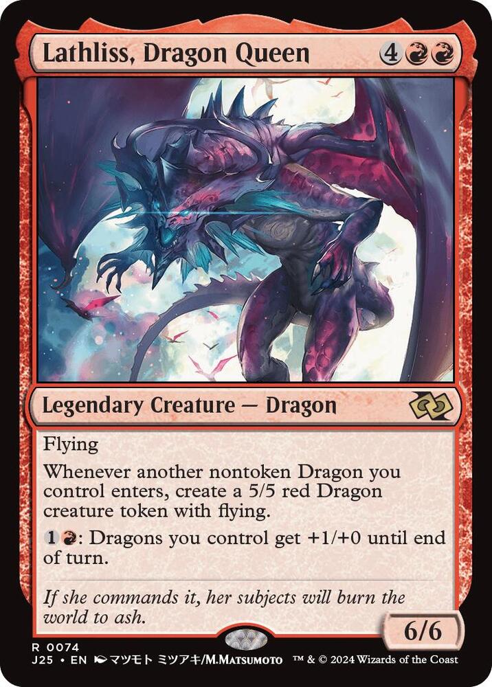 Lathliss, Dragon Queen 74 (Foundations Jumpstart)  | Good Games Morley