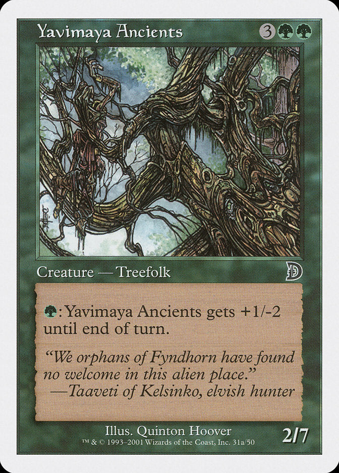 Yavimaya Ancients (Druid Art) [Deckmasters] | Good Games Morley