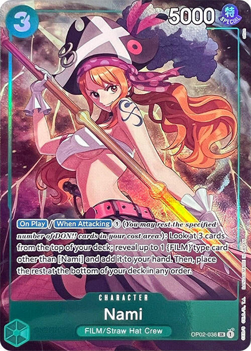 Nami (PCC Vol.1) OP02-036 (One Piece Promotion Cards)  - Alternate Art Foil | Good Games Morley