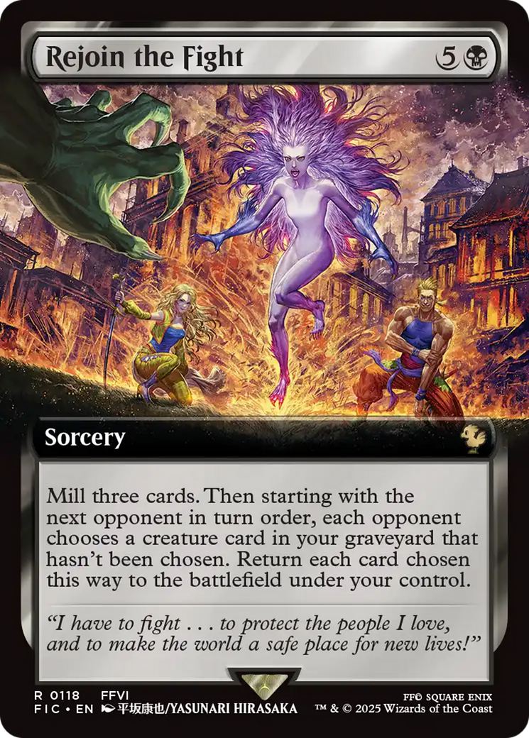 Rejoin the Fight (Extended Art) [FINAL FANTASY Commander] | Good Games Morley