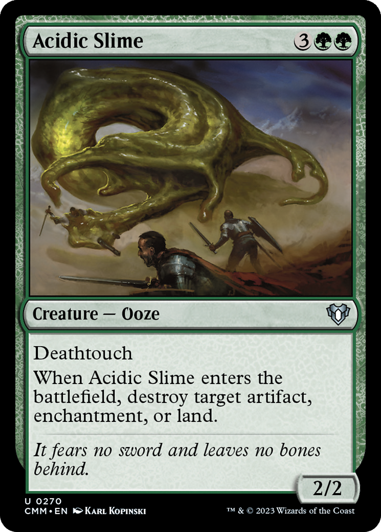 Acidic Slime [Commander Masters] | Good Games Morley