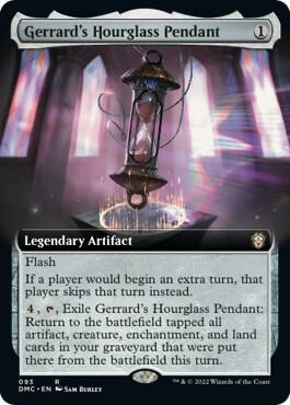 Gerrards Hourglass Pendant Extended Art 93/50 (Commander: Dominaria United)  | Good Games Morley