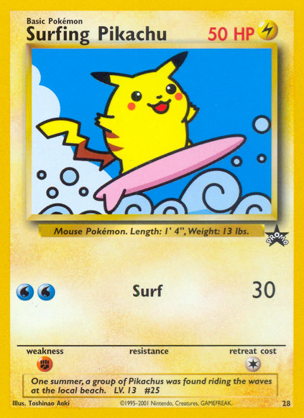 Surfing Pikachu (28) [Wizards of the Coast: Black Star Promos] | Good Games Morley