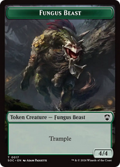 Goat // Fungus Beast Double-Sided Token [Secrets of Strixhaven Commander Tokens] | Good Games Morley