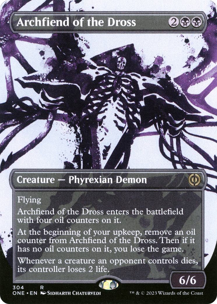 Archfiend of the Dross (Borderless Ichor) [Phyrexia: All Will Be One] | Good Games Morley