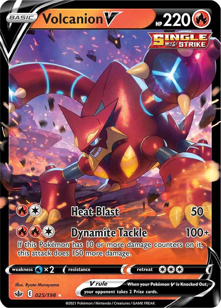 Volcanion V 025/198 (SWSH06: Chilling Reign)  - Holofoil | Good Games Morley