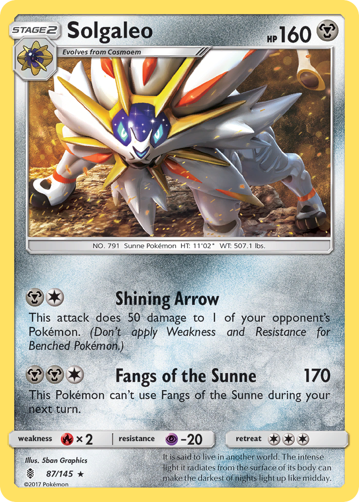 Solgaleo (87/145) [Sun & Moon: Guardians Rising] | Good Games Morley