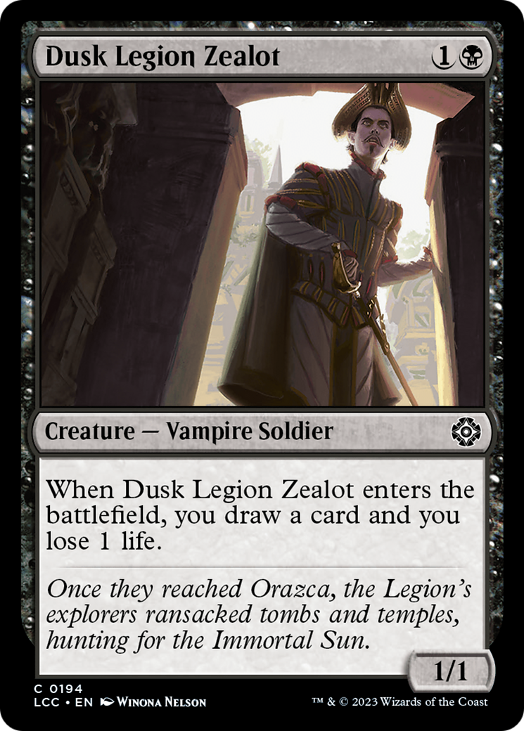 Dusk Legion Zealot [The Lost Caverns of Ixalan Commander] | Good Games Morley
