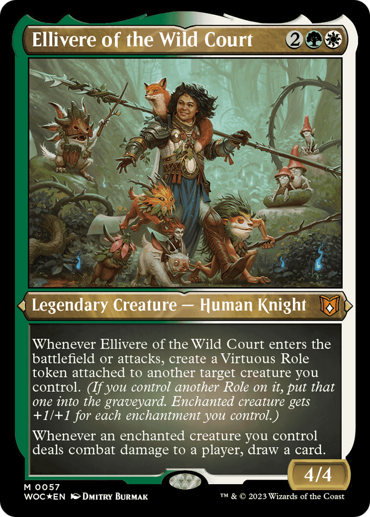 Ellivere of the Wild Court (Display Commander) [Wilds of Eldraine Commander] | Good Games Morley
