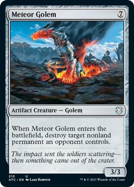Meteor Golem 210/62 (Commander: Adventures in the Forgotten Realms)  | Good Games Morley
