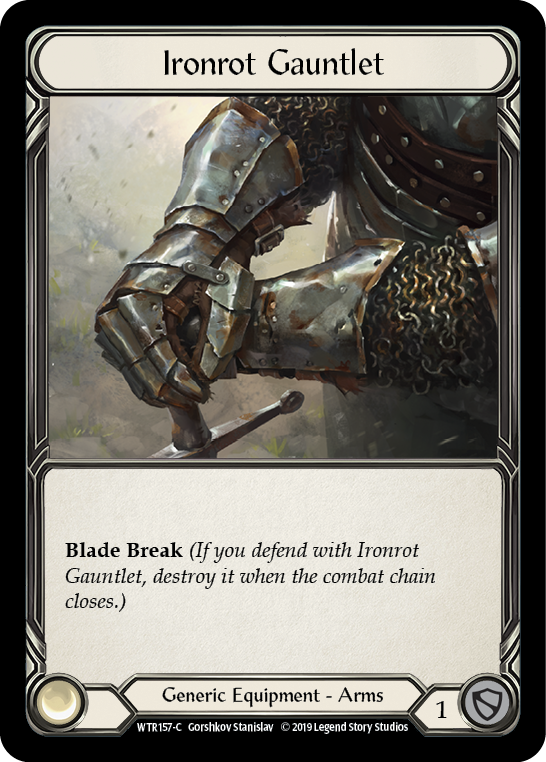 Ironrot Gauntlet [WTR157-C] (Welcome to Rathe)  Alpha Print Cold Foil | Good Games Morley