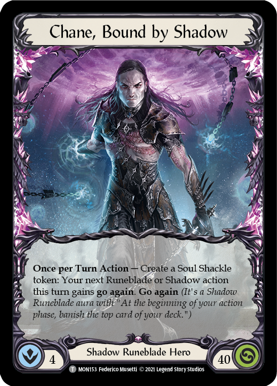 Chane, Bound by Shadow // Chane [MON153 // MON154] (Monarch)  1st Edition Normal | Good Games Morley