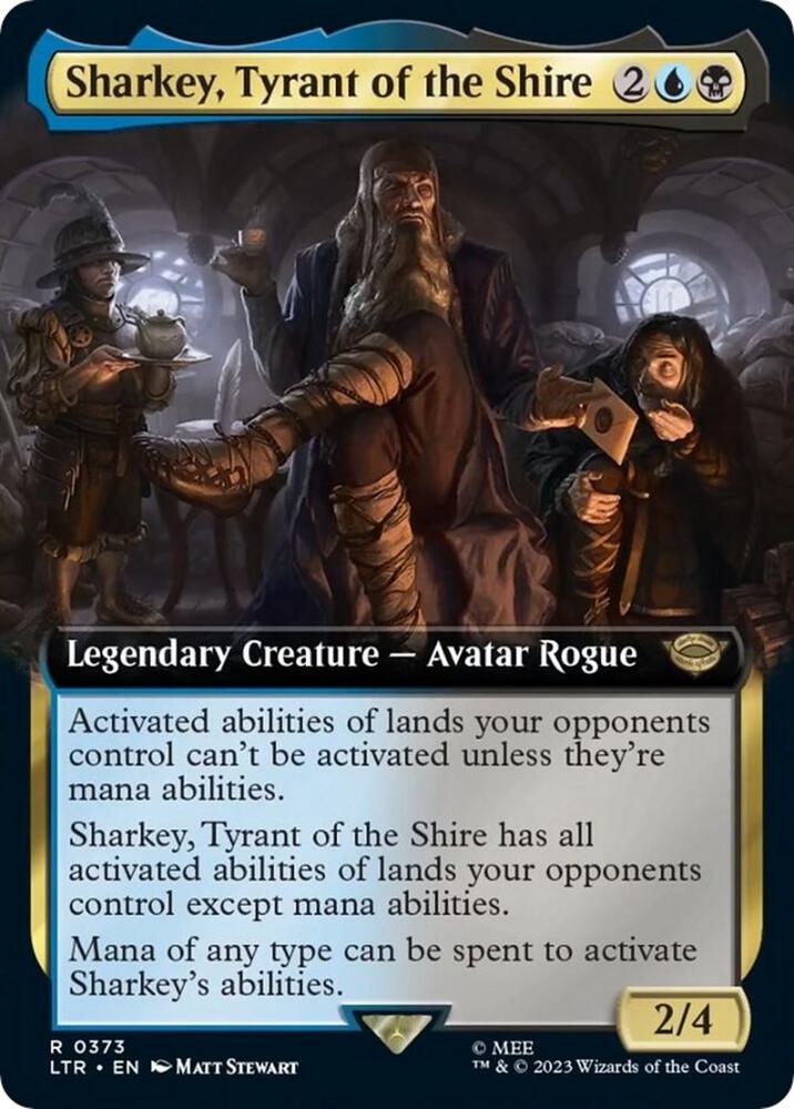 Sharkey, Tyrant of the Shire 373 (Universes Beyond: The Lord of the Rings: Tales of Middle-earth)  - Extended Art | Good Games Morley