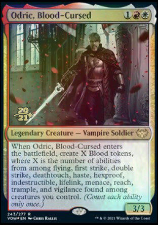 Odric, Blood-Cursed [Innistrad: Crimson Vow Prerelease Promos] | Good Games Morley