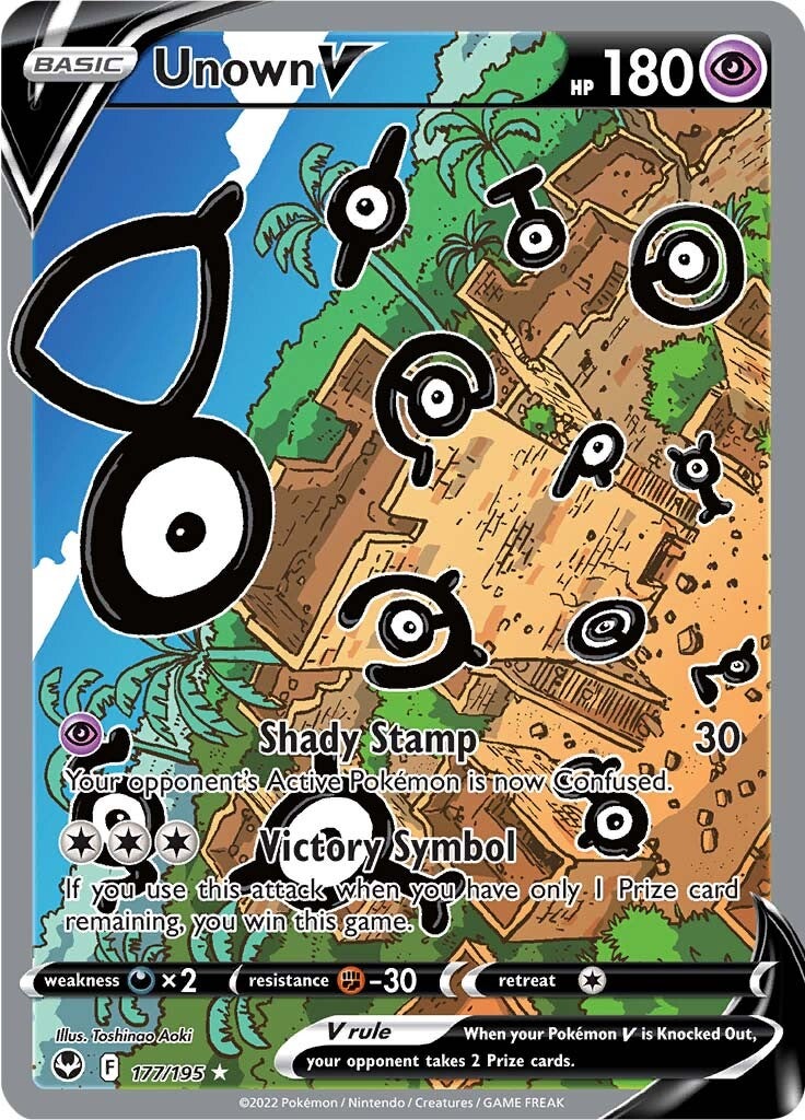 Unown V (177/195) [Sword & Shield: Silver Tempest] | Good Games Morley