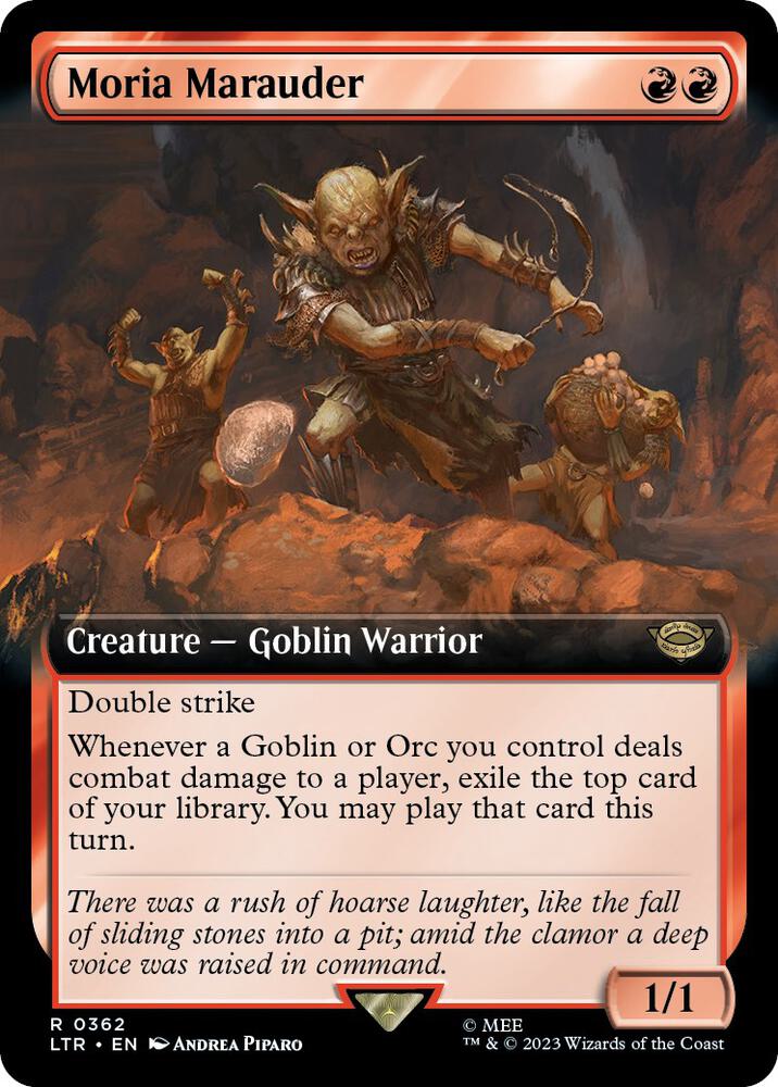 Moria Marauder 362 (Universes Beyond: The Lord of the Rings: Tales of Middle-earth)  - Extended Art | Good Games Morley
