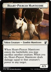Heart-Piercer Manticore // Dragon Double-Sided Token [Commander 2019 Tokens] | Good Games Morley
