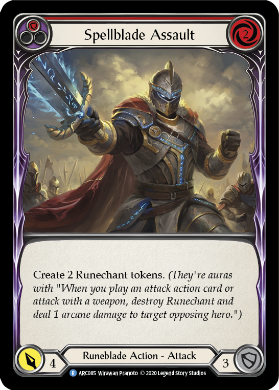 Spellblade Assault (Red) [U-ARC085] (Arcane Rising Unlimited)  Unlimited Normal | Good Games Morley