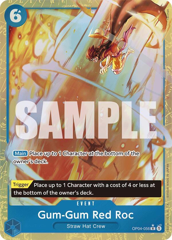 Gum-Gum Red Roc OP04-056 (Premium Booster -The Best-)  - Alternate Art Foil | Good Games Morley