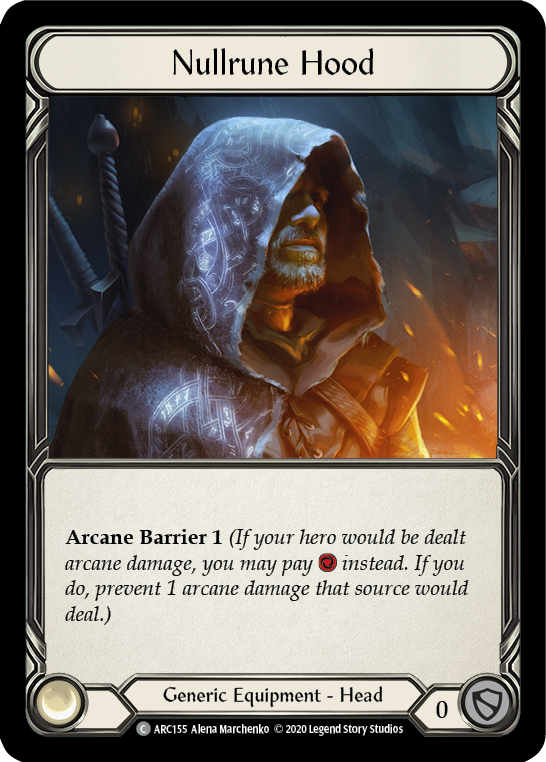 Nullrune Hood [U-ARC155] (Arcane Rising Unlimited)  Unlimited Rainbow Foil | Good Games Morley