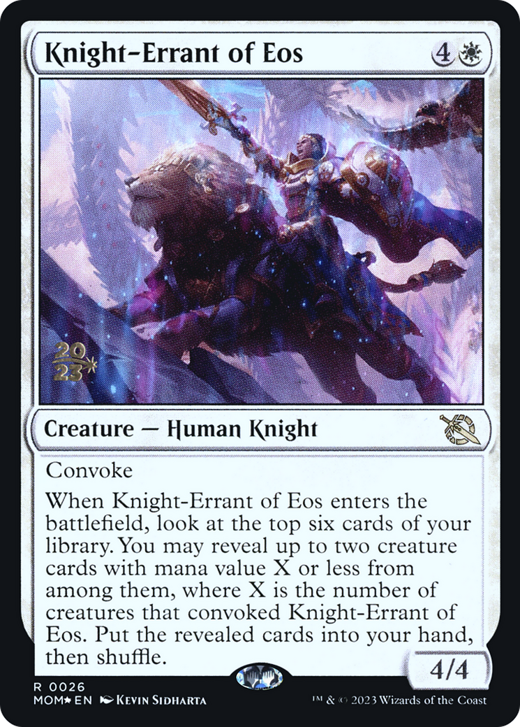 Knight-Errant of Eos [March of the Machine Prerelease Promos] | Good Games Morley