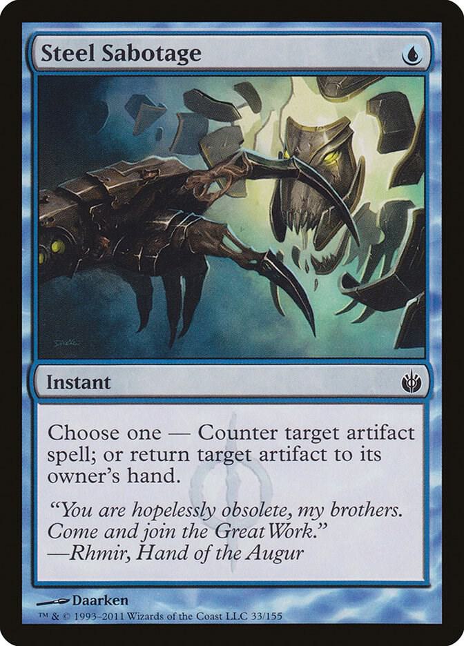 Steel Sabotage 33/155 (Mirrodin Besieged)  - Foil | Good Games Morley