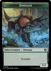 City's Blessing // Dinosaur Double-Sided Token [The Lost Caverns of Ixalan Commander Tokens] | Good Games Morley