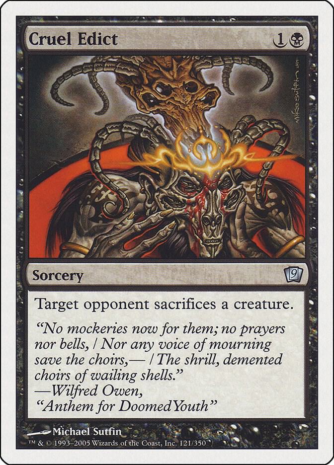 Cruel Edict 121/350 (9th Edition)  | Good Games Morley