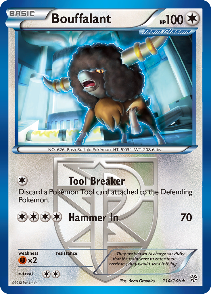 Bouffalant (114/135) [Black & White: Plasma Storm] | Good Games Morley