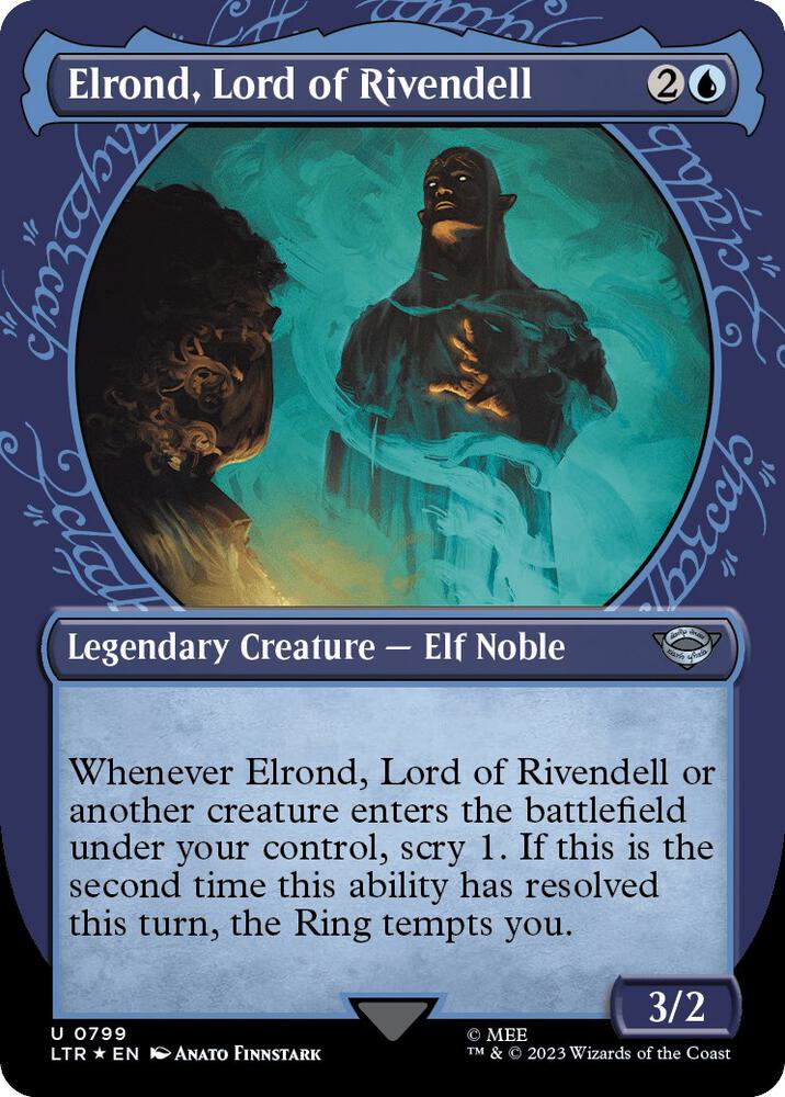 Elrond, Lord of Rivendell 799 (Universes Beyond: The Lord of the Rings: Tales of Middle-earth)  - Showcase Surge Foil | Good Games Morley