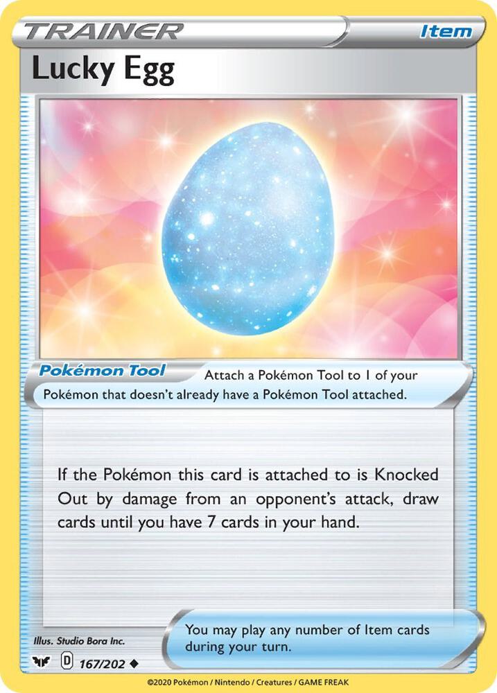 Lucky Egg 167/202 (SWSH01: Sword & Shield Base Set)  | Good Games Morley